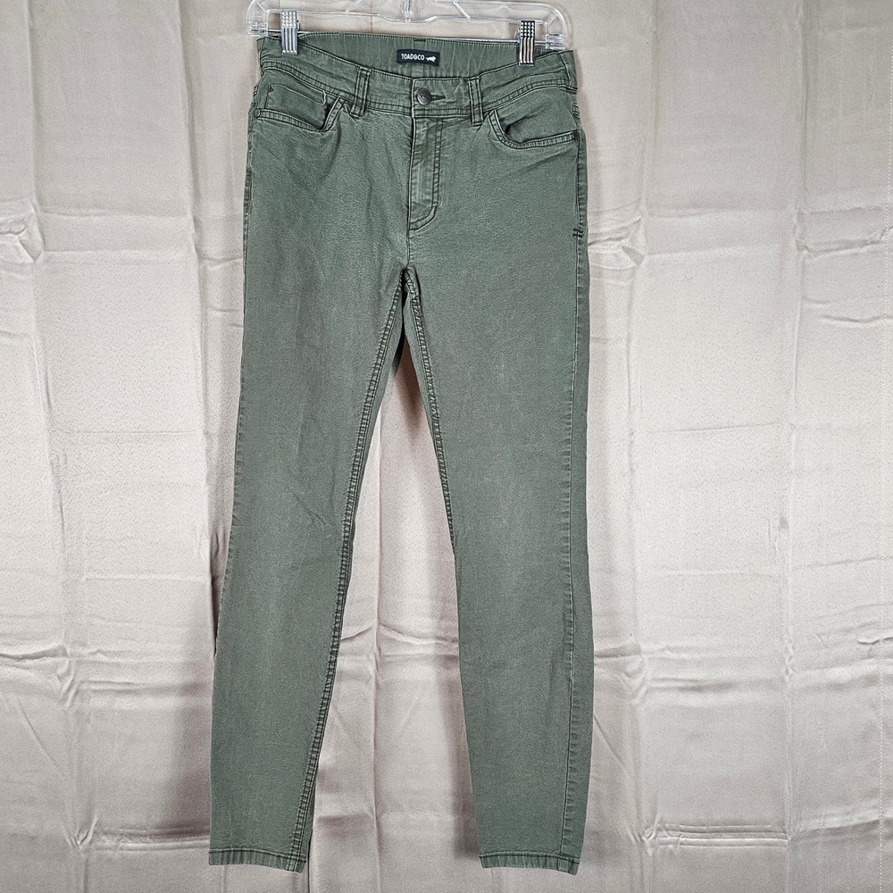 Toad &‎ Co Womens Green Earthworks 5 Pocket Skinny Pants 4